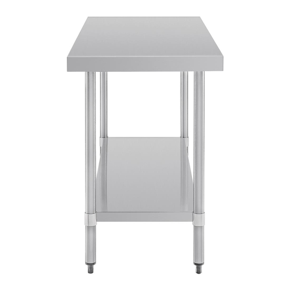 Vogue Edelstahl Arbeitstisch mit Regalboden 150 x 60cm 3 Vogue Edelstahl Arbeitstisch mit Regalboden 150 x 60cm