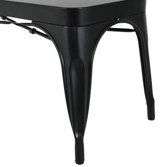 Bolero Bistro Metallbänke Schwarz 1000mm (2 Stück) 4 Bolero Bistro Metallbänke Schwarz 1000mm (2 Stück)