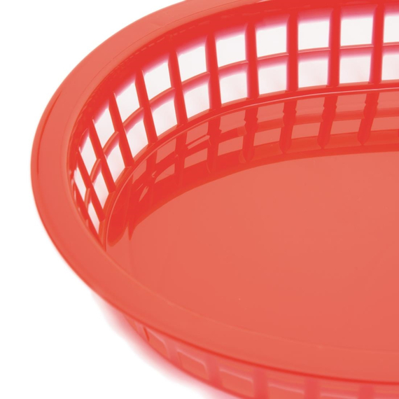 Olympia ovale Servierkörbe Kunststoff rot (6 Stück) 1 Olympia ovale Servierkörbe Kunststoff rot (6 Stück)