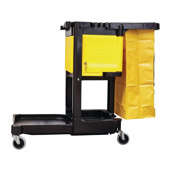 Rubbermaid abschließbare Schranktüren für Hausmeister-Reinigungswagen 2 Rubbermaid abschließbare Schranktüren für Hausmeister-Reinigungswagen