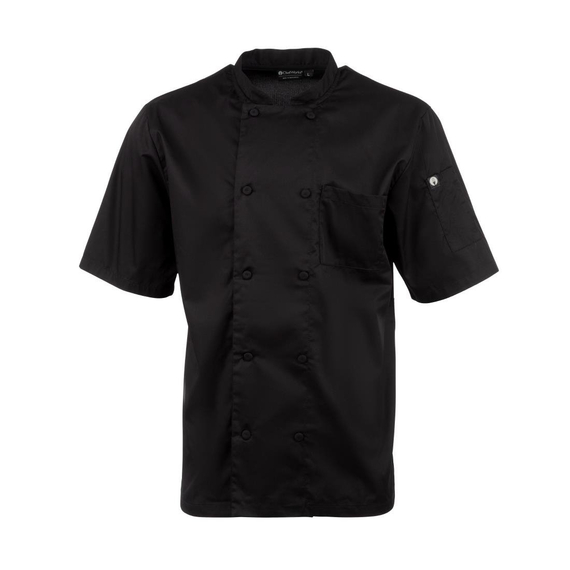 Chefs Works Montreal Cool Vent Unisex Kurzarm-Kochjacke Schwarz S 6 Chefs Works Montreal Cool Vent Unisex Kurzarm-Kochjacke Schwarz S