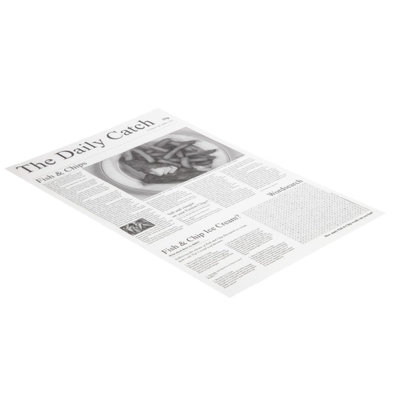 Wachspapier Zeitungsdruck 27 x 42cm (500 Stück) 1 Wachspapier Zeitungsdruck 27 x 42cm (500 Stück)