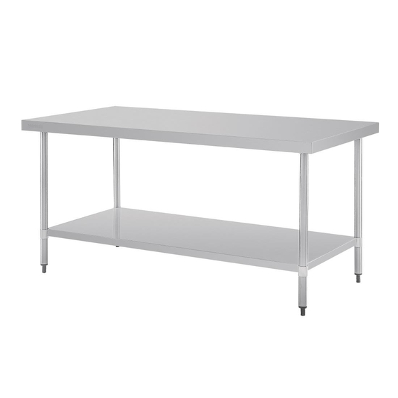 Vogue Central Island Zubereitungstisch aus Edelstahl 180cm Vogue Central Island Zubereitungstisch aus Edelstahl 180cm