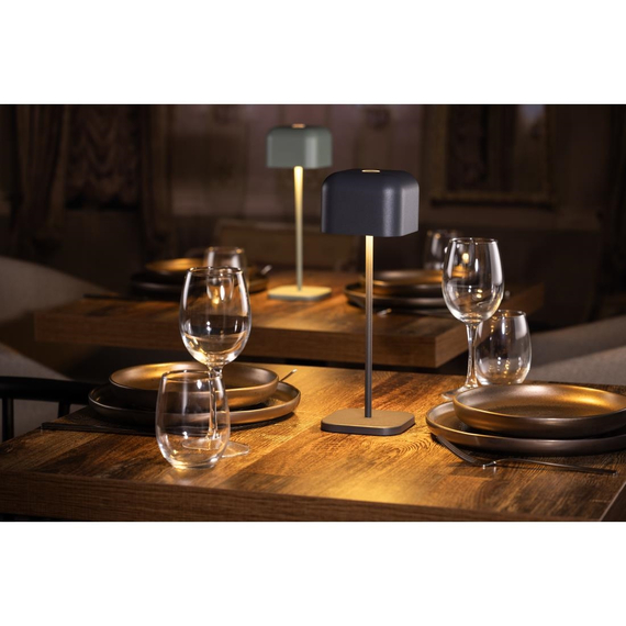 Olympia Lucca Tischlampe Quadratische Kuppel Grau 300mm 7 Olympia Lucca Tischlampe Quadratische Kuppel Grau 300mm