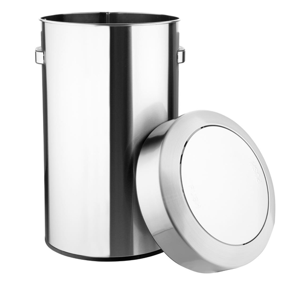 Bolero gebürsteter Stahlbehälter mit Schwingdeckel 70Ltr 3 Bolero gebürsteter Stahlbehälter mit Schwingdeckel 70Ltr