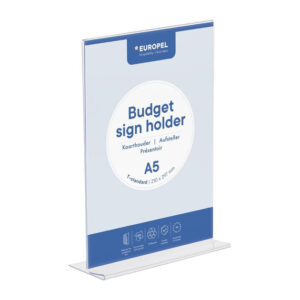 Europel Schildhalter Budget T-Standard A5 Hochformat