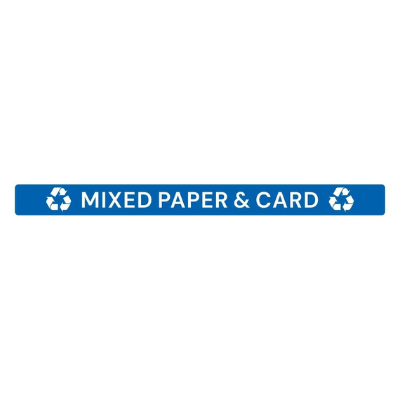 Jantex Slim Abfallbehälterdeckel Aufkleber - Gemischtes Papier Und Karton Jantex Slim Abfallbehälterdeckel Aufkleber - Gemischtes Papier Und Karton