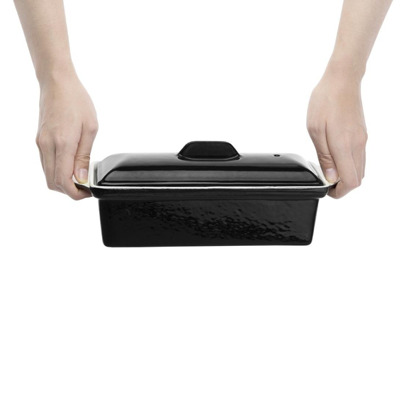Vogue Terrinenform aus Gusseisen schwarz 1,3L 3 Vogue Terrinenform aus Gusseisen schwarz 1,3L
