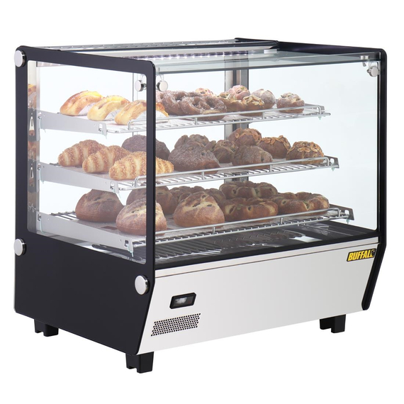 Buffalo Quadratische Tischplatte Beheizte Auslagevitrine 120Ltr 8 Buffalo Quadratische Tischplatte Beheizte Auslagevitrine 120Ltr
