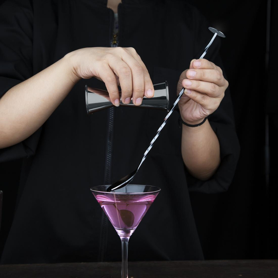 Olympia Cocktail Barlöffel schwarz 5 Olympia Cocktail Barlöffel schwarz