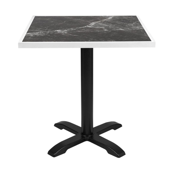 Bolero Dark Granite Effect Outdoor-Tischplatte aus gehärtetem Glas, weiße Zierleiste, 700 mm 4 Bolero Dark Granite Effect Outdoor-Tischplatte aus gehärtetem Glas, weiße Zierleiste, 700 mm