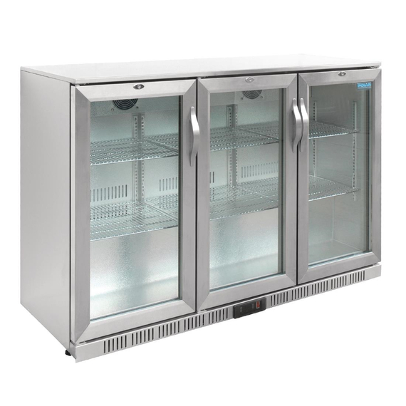 Polar Serie G Edelstahl Barkühlschrank mit 3 Klapptüren 330L Polar Serie G Edelstahl Barkühlschrank mit 3 Klapptüren 330L