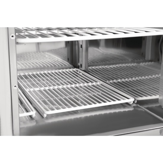 Polar Serie G Thekenkühltisch mit Marmorarbeitsfläche 2-türig 240L 1 Polar Serie G Thekenkühltisch mit Marmorarbeitsfläche 2-türig 240L