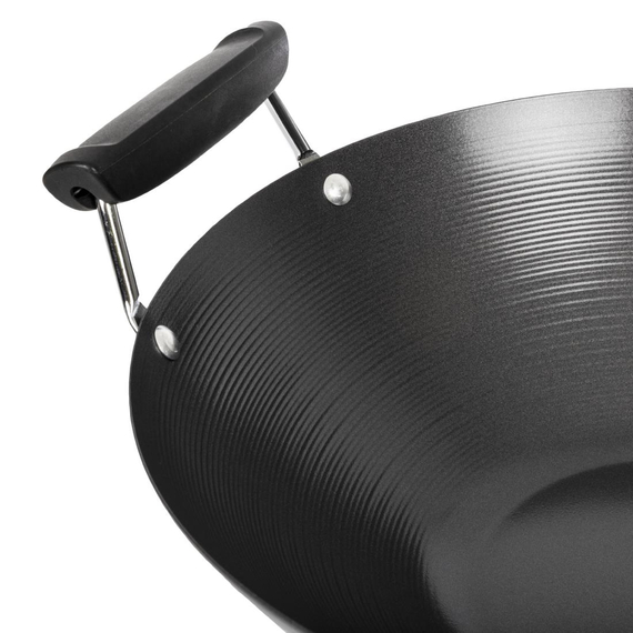 Antihaftbeschichteter Wok mit flachem Boden 35,5cm 4 Antihaftbeschichteter Wok mit flachem Boden 35,5cm