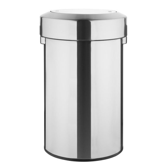 Bolero gebürsteter Stahlbehälter mit Schwingdeckel 70Ltr Bolero gebürsteter Stahlbehälter mit Schwingdeckel 70Ltr