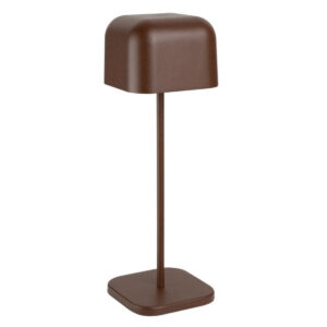 Olympia Lucca Tischlampe Quadratische Kuppel Kastanie 300mm