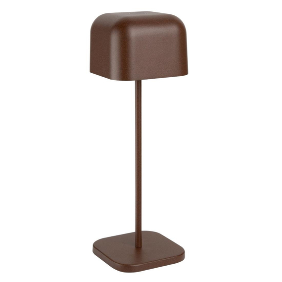 Olympia Lucca Tischlampe Quadratische Kuppel Kastanie 300mm Olympia Lucca Tischlampe Quadratische Kuppel Kastanie 300mm