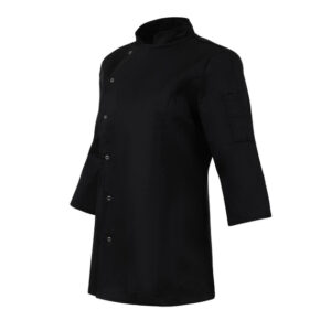 Whites Damen Kochjacke Schwarz Größe L