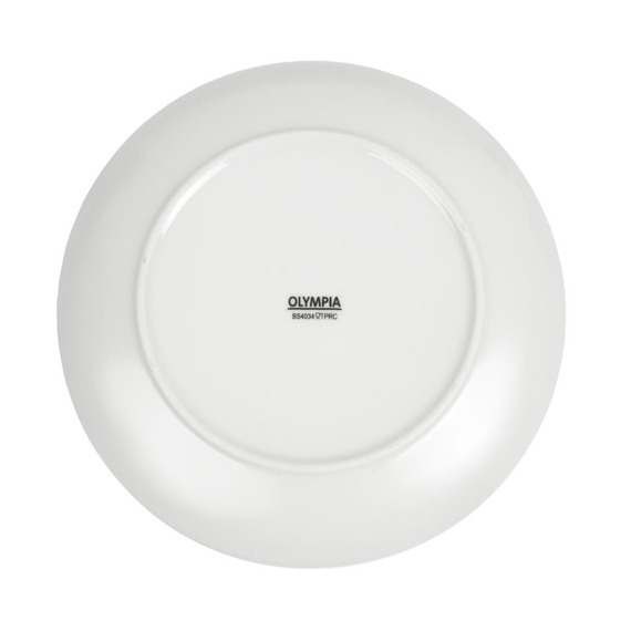 Olympia Whiteware runde Coupeteller 23cm (12 Stück) 6 Olympia Whiteware runde Coupeteller 23cm (12 Stück)