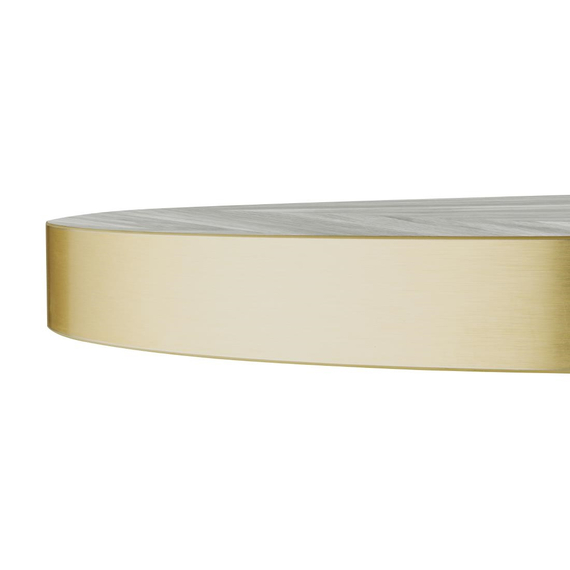 Bolero, vorgebohrte runde Tischplatte im Chevron-Design, 600 mm 3 Bolero, vorgebohrte runde Tischplatte im Chevron-Design, 600 mm