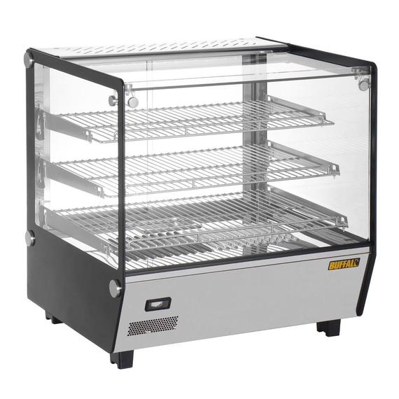 Buffalo Quadratische Tischplatte Beheizte Auslagevitrine 120Ltr 3 Buffalo Quadratische Tischplatte Beheizte Auslagevitrine 120Ltr