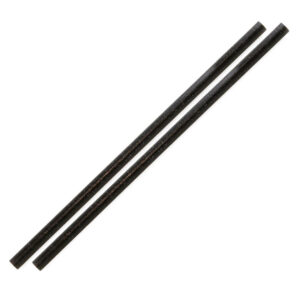 Sier Einwegprodukte Refork gerader Strohhalm schwarz ø 6 mm / 20 cm (100 Stück)