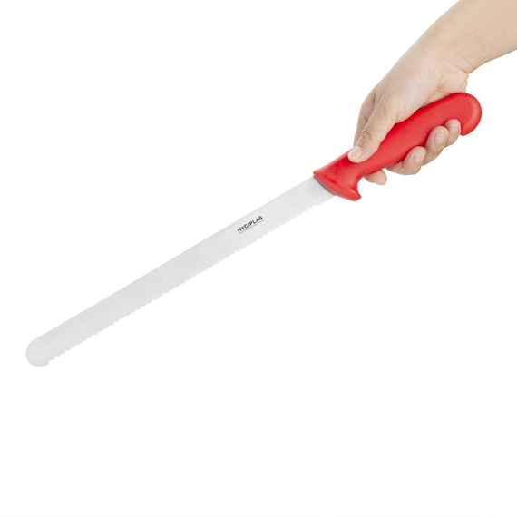 Hygiplas Allesschneider Gezackt Rot 30cm 1 Hygiplas Allesschneider Gezackt Rot 30cm