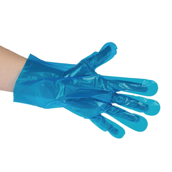 Vegware Compostable Food Prep Handschuhe Mittelblau (Packung mit 2400 Stück) 4 Vegware Compostable Food Prep Handschuhe Mittelblau (Packung mit 2400 Stück)