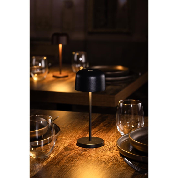 Olympia Siena Tischlampe Rundkupel Schwarz 200mm 6 Olympia Siena Tischlampe Rundkupel Schwarz 200mm