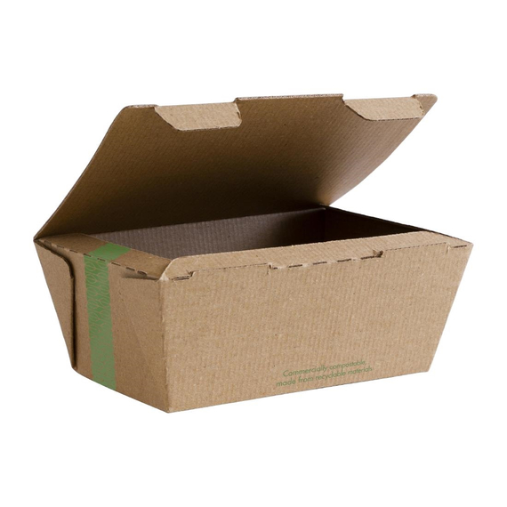 Vegware kompostierbare geriffelte Box zum Mitnehmen(300 Stück) 2 Vegware kompostierbare geriffelte Box zum Mitnehmen(300 Stück)
