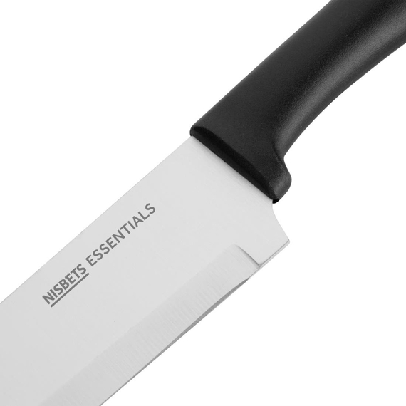Nisbets Essentials Kochmesser Schwarz 20cm 1 Nisbets Essentials Kochmesser Schwarz 20cm