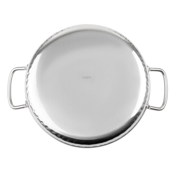 Olympia Tischpräsentation Handhabungsschale Edelstahl gehämmert 180mm 3 Olympia Tischpräsentation Handhabungsschale Edelstahl gehämmert 180mm