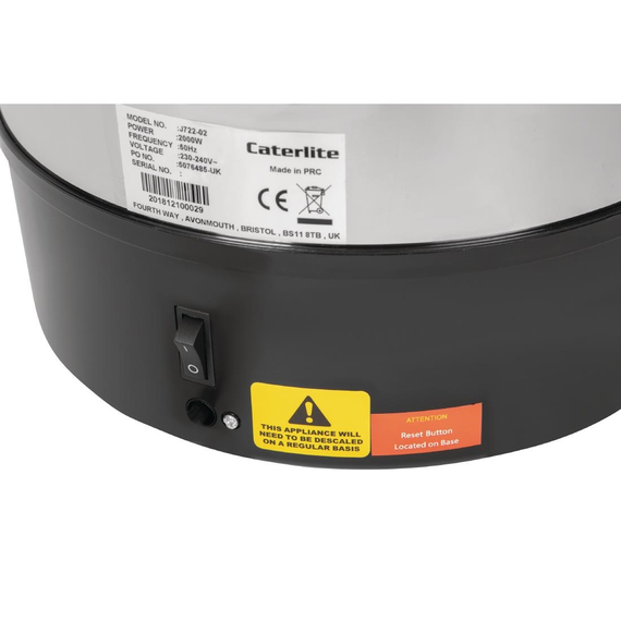 Caterlite Wasserkocher 20L manuell 6 Caterlite Wasserkocher 20L manuell