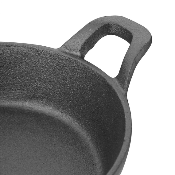 Olympia gusseiserne runde Servierpfanne mit Griffen 18cm 2 Olympia gusseiserne runde Servierpfanne mit Griffen 18cm