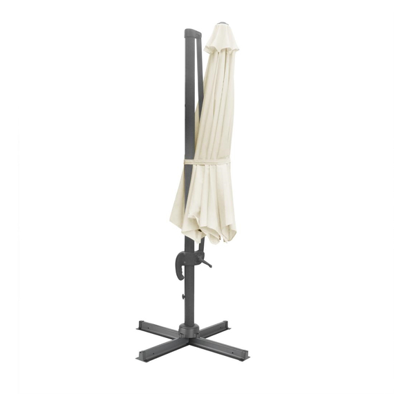 Bolero Venice Hochleistungs-Sonnenschirm, cremefarben, 3,5 m 1 Bolero Venice Hochleistungs-Sonnenschirm, cremefarben, 3,5 m