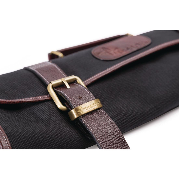 Boldric Messertasche aus schwarzem Segeltuch 6 Fächer Boldric Messertasche aus schwarzem Segeltuch 6 Fächer