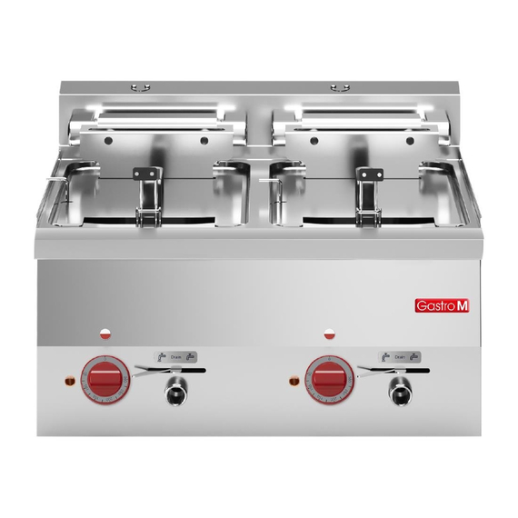 Gastro M Doppelfritteuse 60/60FRE 2 x 10L Gastro M Doppelfritteuse 60/60FRE 2 x 10L