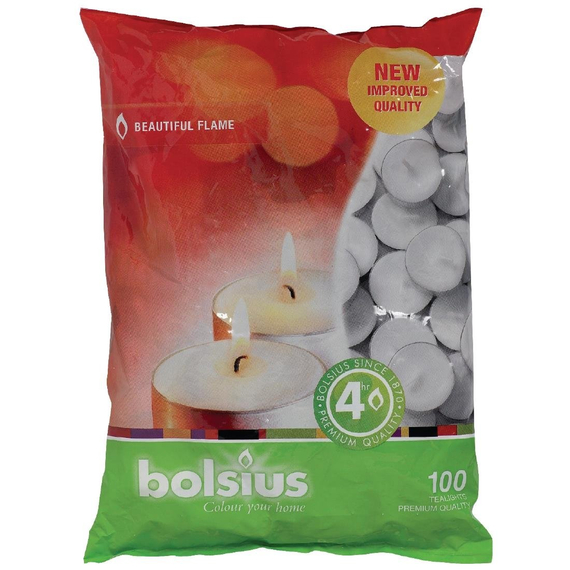 Bolsius Teelichter 4 Std. (100 Stück) 1 Bolsius Teelichter 4 Std. (100 Stück)