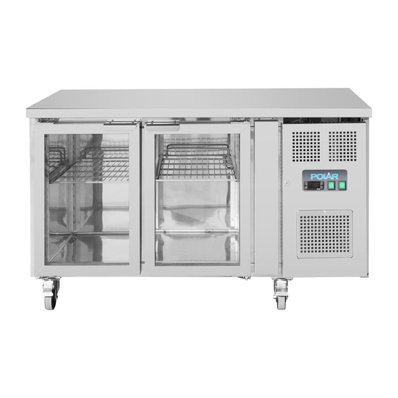 Polar U-Serie Premium 2-türiger Thekenkühlschrank mit Glastüren Polar U-Serie Premium 2-türiger Thekenkühlschrank mit Glastüren