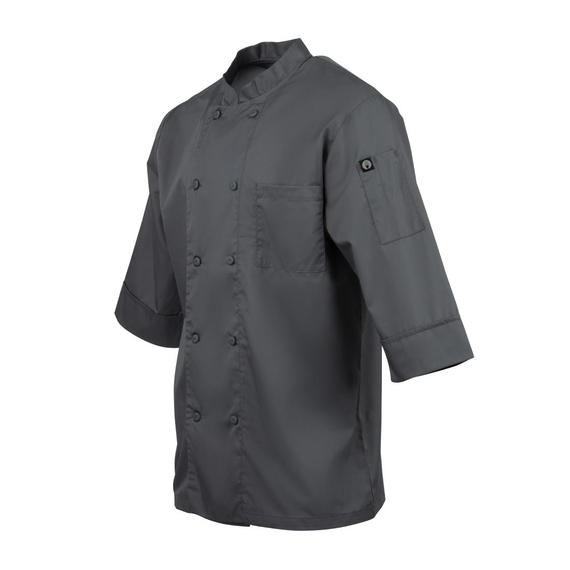 Chef Works Unisex-Kochjacke Grau L 4 Chef Works Unisex-Kochjacke Grau L