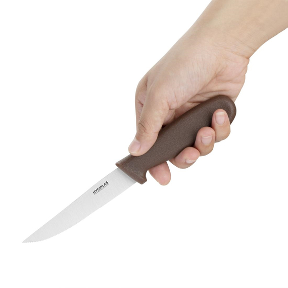 Hygiplas Gemüsemesser Gezackt Braun 10.5cm 2 Hygiplas Gemüsemesser Gezackt Braun 10.5cm