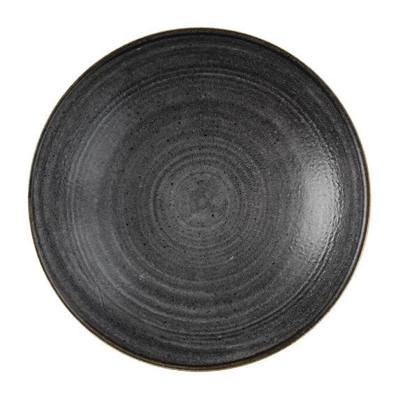 Churchill Stonecast Raw Coupe-Schüsseln, Schwarz, 184 mm (12 Stück) Churchill Stonecast Raw Coupe-Schüsseln, Schwarz, 184 mm (12 Stück)