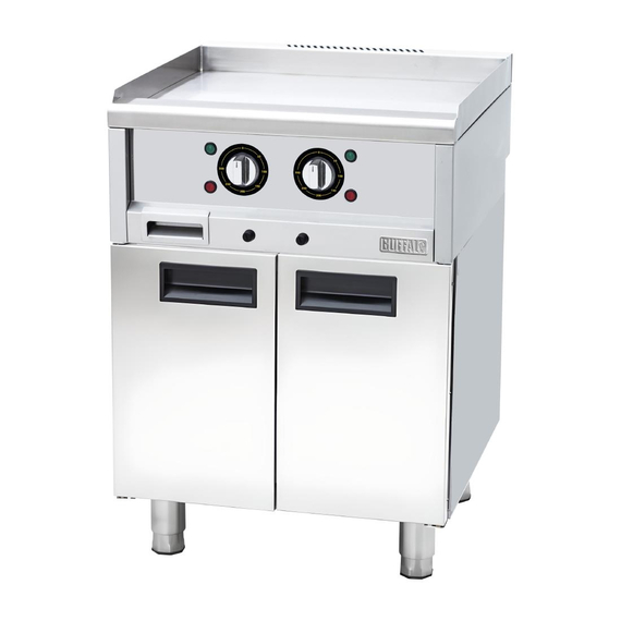 Elektrische Zweizonen-Grillplatte der Buffalo 600-Serie, 600 mm 8 Elektrische Zweizonen-Grillplatte der Buffalo 600-Serie, 600 mm
