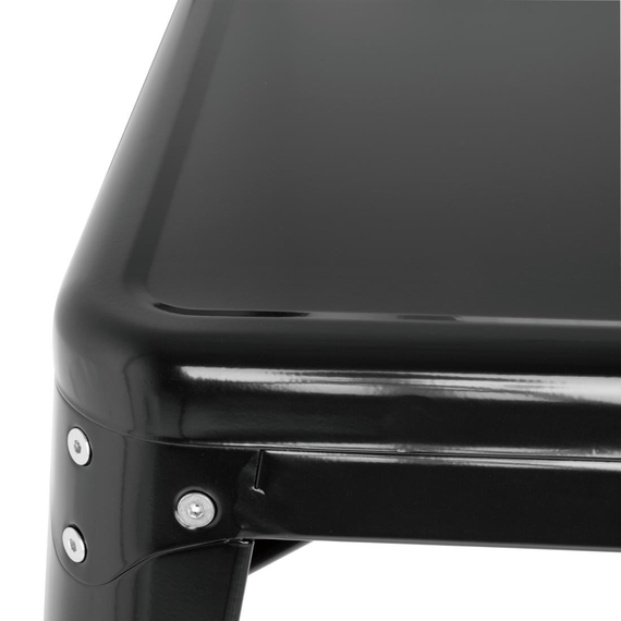 Bolero Bistro Quadratischer Stahltisch Schwarz - 660mm 7 Bolero Bistro Quadratischer Stahltisch Schwarz - 660mm