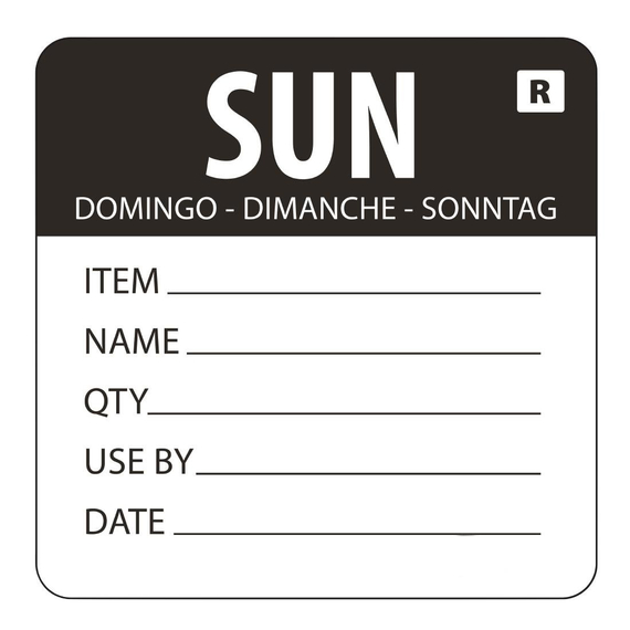 Hygiplas Farbcodesticker Sonntag (500 Stück) Hygiplas Farbcodesticker Sonntag (500 Stück)