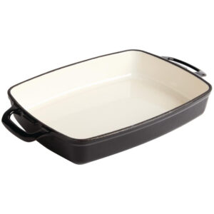 Vogue rechteckige Auflaufform Gusseisen schwarz 2,8L