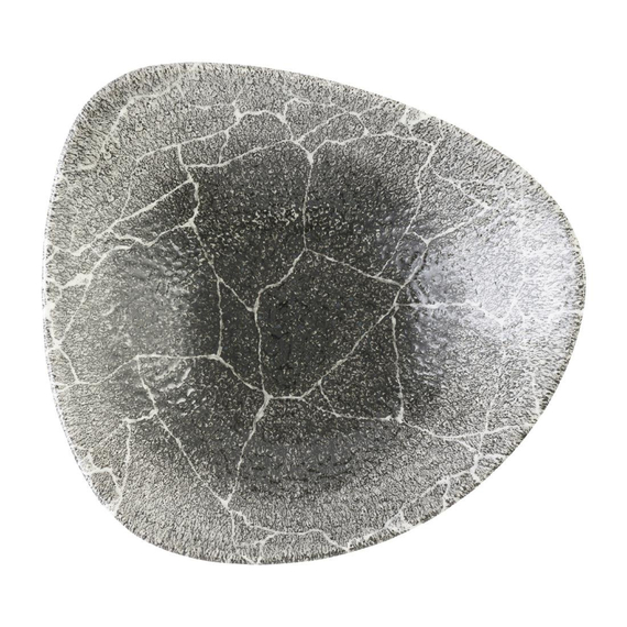 Churchill Studio Prints Kintsugi Quartz Schwarze dreieckige Schale, 235 mm, (12 Stück) 1 Churchill Studio Prints Kintsugi Quartz Schwarze dreieckige Schale, 235 mm, (12 Stück)