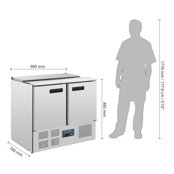 Polar Serie G gekühlte Saladette 240 Liter 7 Polar Serie G gekühlte Saladette 240 Liter