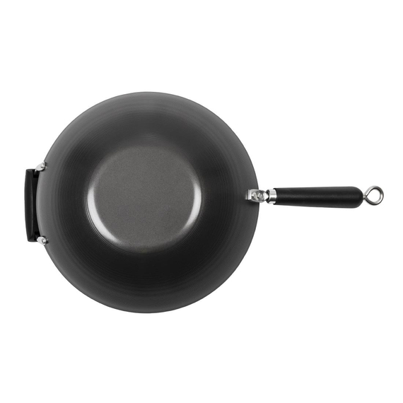 Antihaftbeschichteter Wok mit flachem Boden 35,5cm 3 Antihaftbeschichteter Wok mit flachem Boden 35,5cm