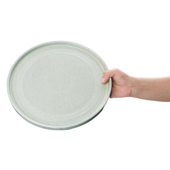 Olympia Cavolo Flacher runder Teller pastellgrün 27cm (4 Stück) 4 Olympia Cavolo Flacher runder Teller pastellgrün 27cm (4 Stück)